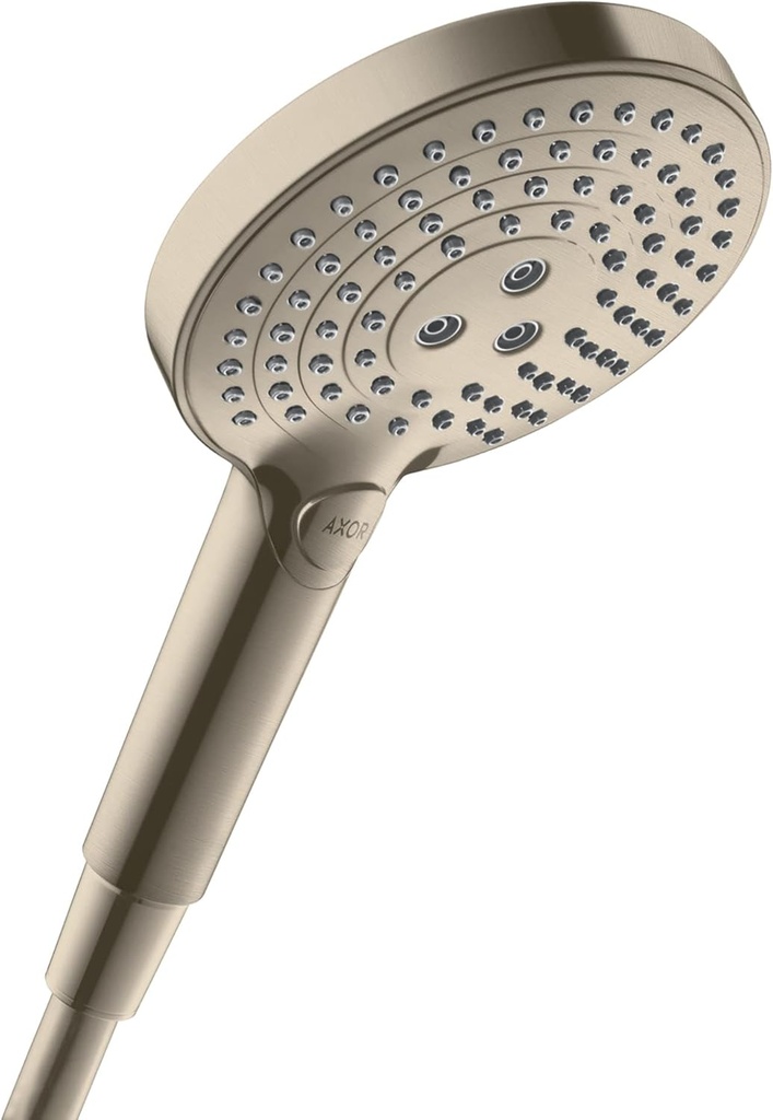 AXOR ShowerSolutions 5-inch Handheld Shower Head with 3 Spray Options in Brushed Nickel