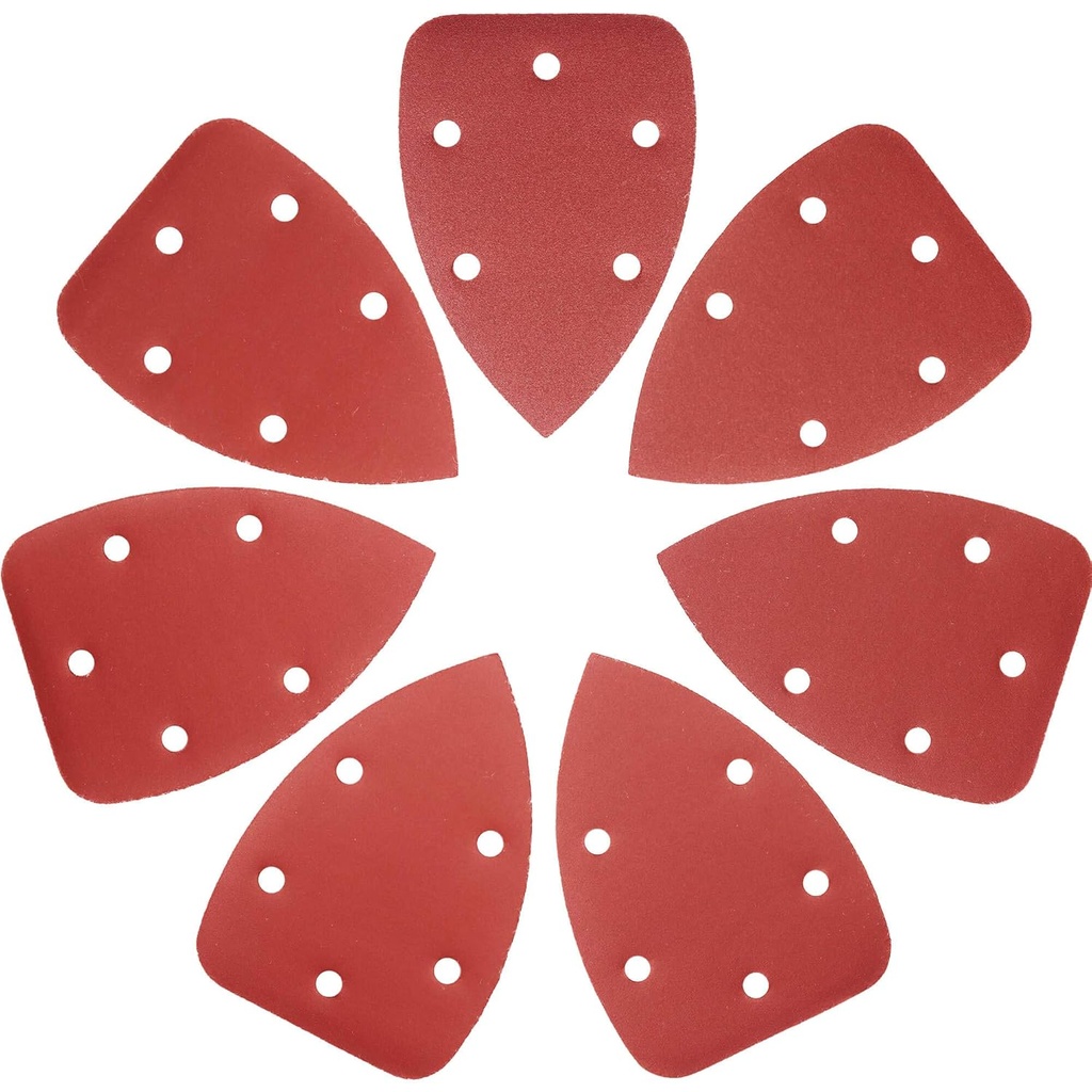 FRIMOONY Detail Sander Paper Set - 70 Sheets, 180-1000 Grits, Hook and Loop Backing, 5 Holes - Ideal for Sanding and Polishing
