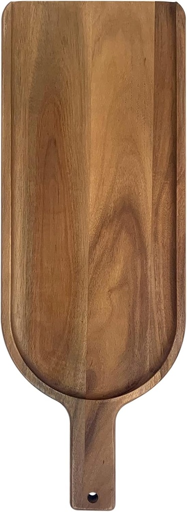 Acacia Wood Charcuterie Board with Handle by Ironwood Gourmet