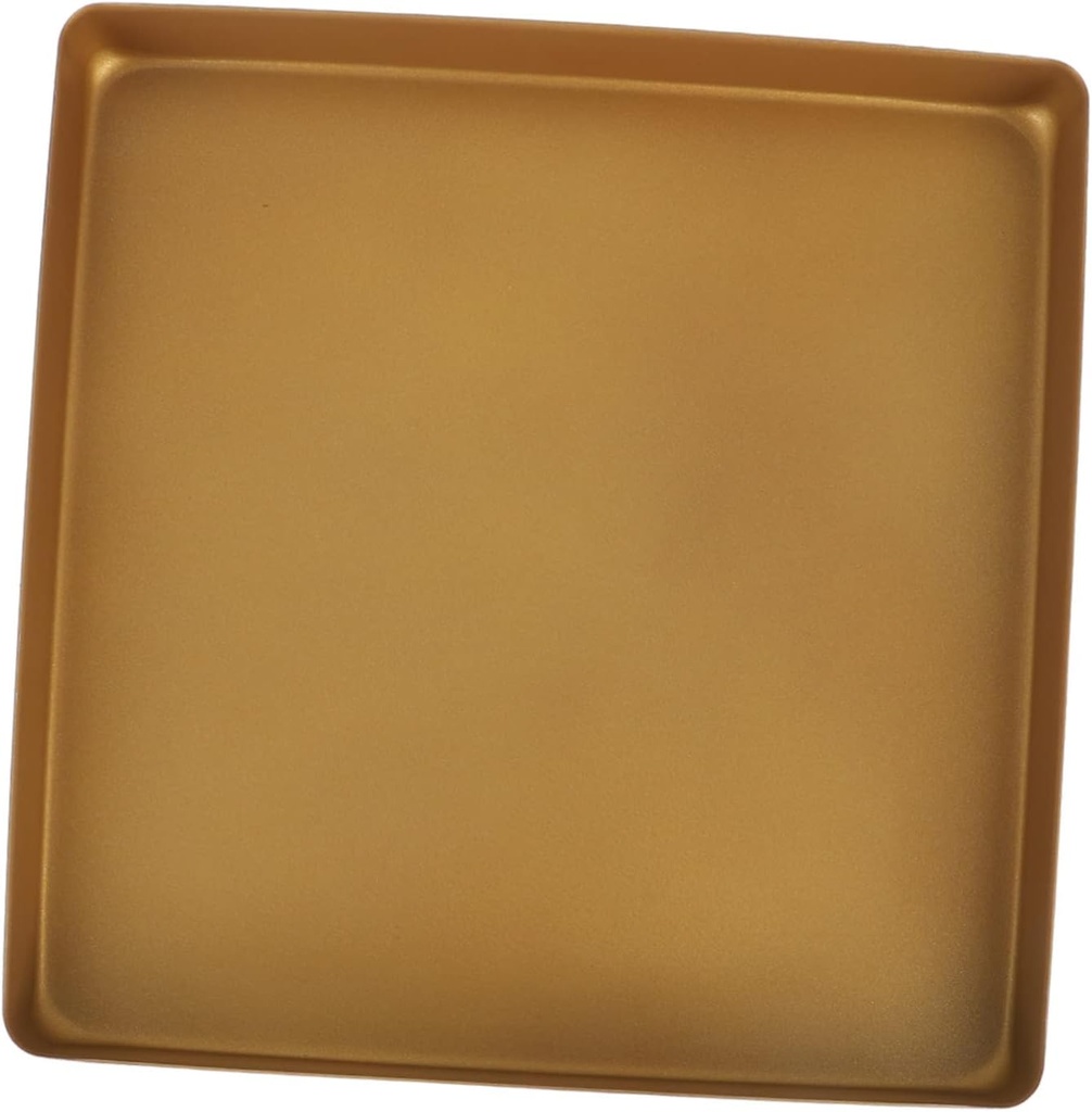 Nonstick Square Cake Roll Bread Pizza Baking Pan - 28cm Gold, Easy to Clean