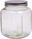12 Pack Ashland 6.75" Square Glass Cracker Jars