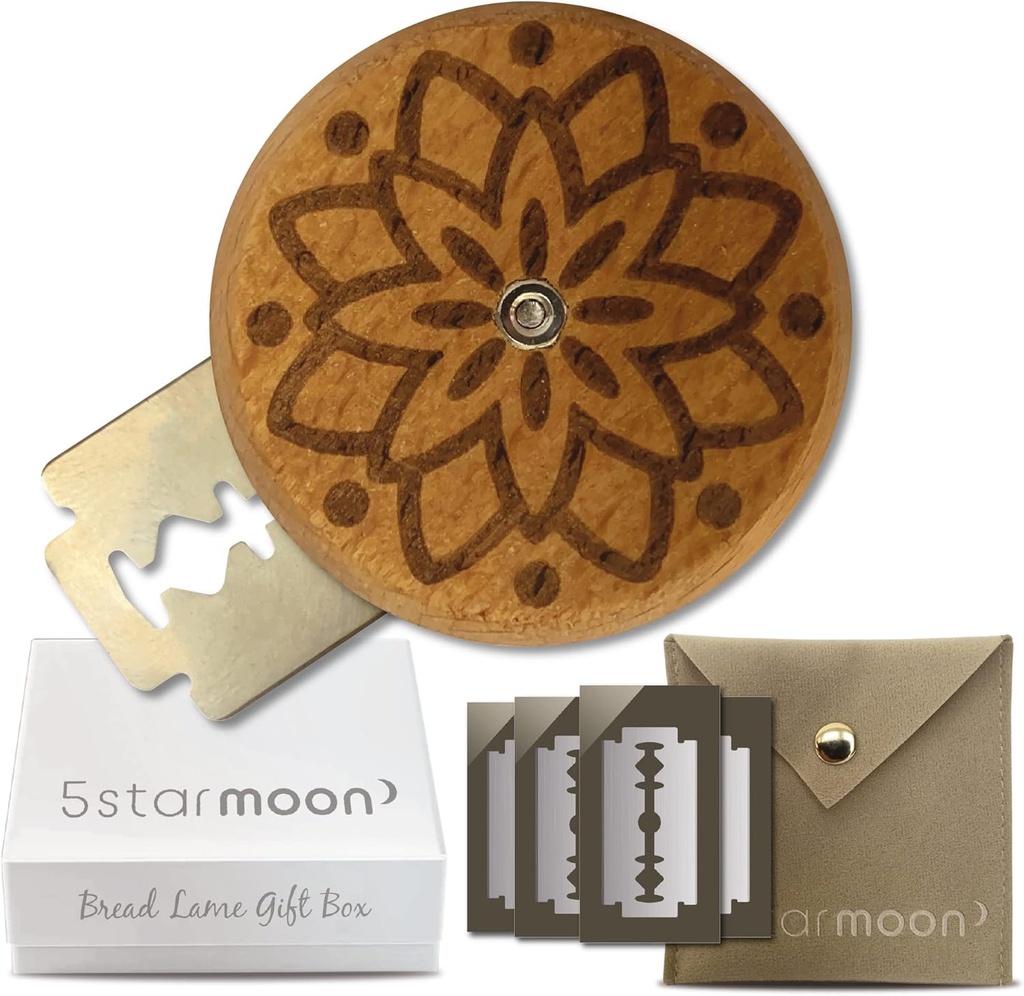 High-Quality US Designed Bread Lame Cutter with Stainless Steel Blades - Durable Homemade Bread Scoring Tool by Moon (Jacob)