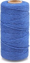 328 Feet Blue Cotton Butcher Twine String for Gift Wrapping, DIY Crafts, Cooking, Home Decor, Art Gardening, Packaging