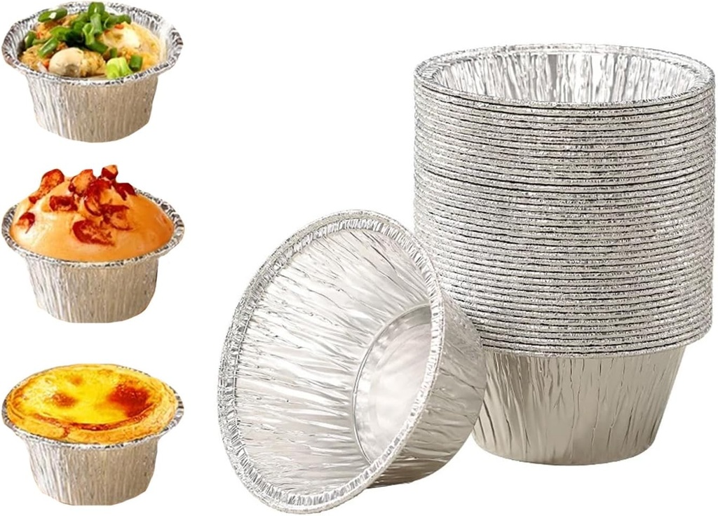30 Pack Disposable Aluminum Foil Baking Pans for BBQ, Cooking, Baking - Oven & Cake Pans