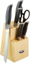 Oster Lindbergh Black Stainless Steel Cutlery Set with 14 Pieces