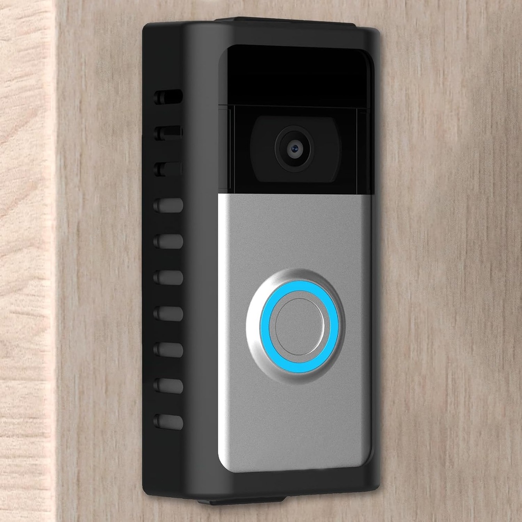 Adhesive Steel Doorbell Mount for Battery Video Doorbell 2/3/4, No-Drill Bracket for Apartment, Home, Business
