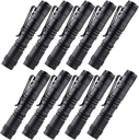 10 Pack Mini LED Flashlights with Clip for Camping, Outdoor, Emergency - Ideal Gifts for Fathers, Husband - Beieverluck