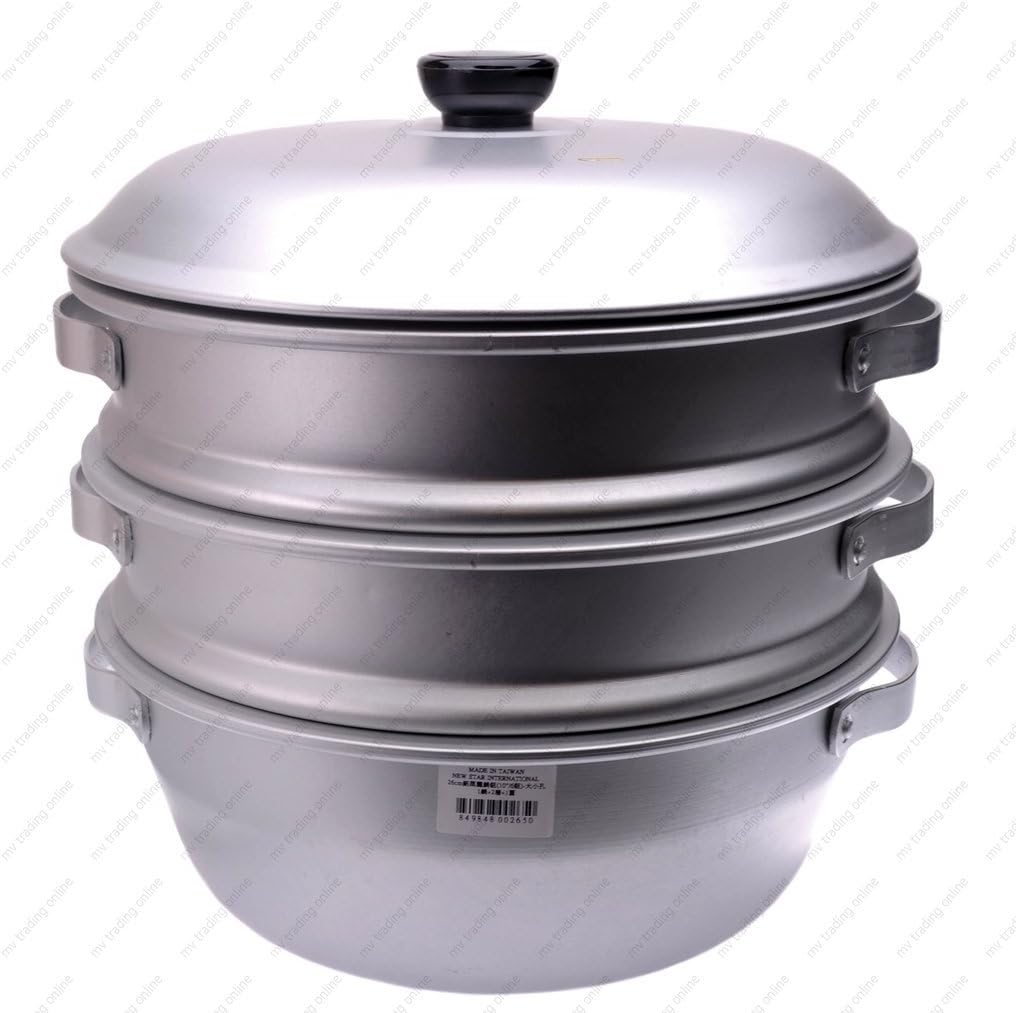 16-Inch 3-Tier Aluminum Steamer by M.V. Trading ST40