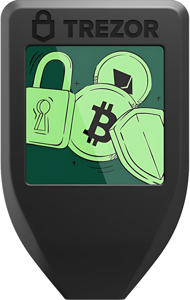 Trezor Model T: Secure Crypto Hardware Wallet with LCD Touchscreen for Bitcoin & Various Coins
