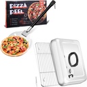 Stainless Steel Basting Cover Set with Cooling Rack, Pizza Peel, and Wire Rack - 13" Rectangular Melting Dome, 7" Perforated Spatula, Round Paddle