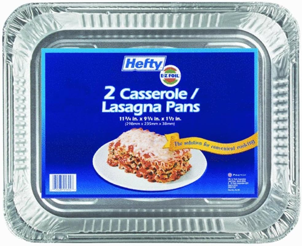 Set of 2 Heavy-Duty Casserole Pans for Cooking and Baking