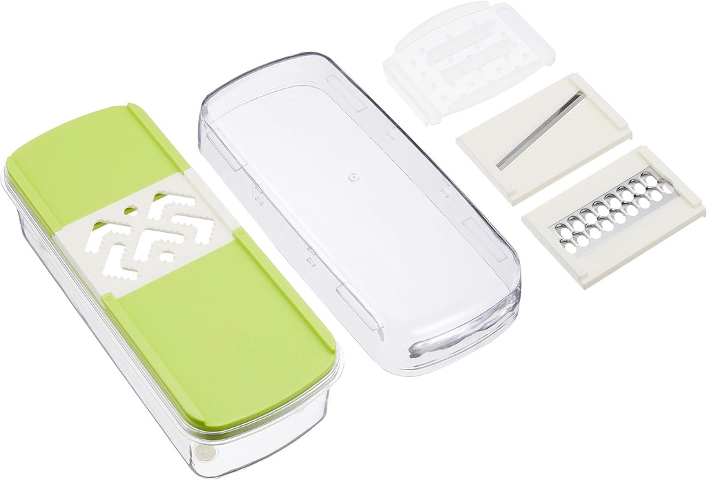 Japanese WAHEI FREIZ GC-142 Vegetable Cooker with Grater and Slicer for Julienne Cuts