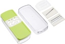 Japanese WAHEI FREIZ GC-142 Vegetable Cooker with Grater and Slicer for Julienne Cuts