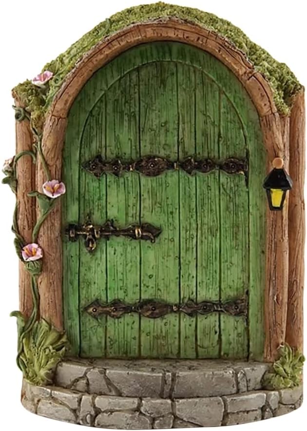 Miniature Fairy Door Decoration for Gardens - Fairy Doors Yard Art Sculpture for Trees and Walls (#1)