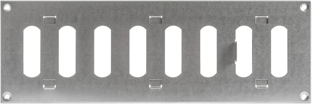 Adjustable Galvanized Air Wall Vent Cover - 12" x 4" - Indoor/Outdoor Metal Grille for Home, Garage, Shed - Heating, Cooling, Ventilation - Open/Close Register 11.81 x 3.93