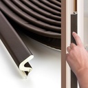 26FT Door Weather Stripping Seal Strip for Soundproofing - V-Shape Sealers for Door Frame, Insulation Strip for Large Gap - Brown Color by Ravinte Hardware