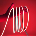 12V COB LED Strip Lights, 16.4ft Red Ultra Narrow LED Tape, 3840 LEDs, CRI90, Dimmable Flexible Ribbon