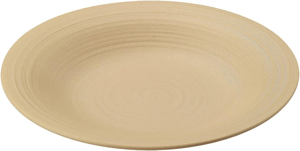 Banko Ware 11-38 Beige Ceramic Board - Direct Flame Heat Resistant
