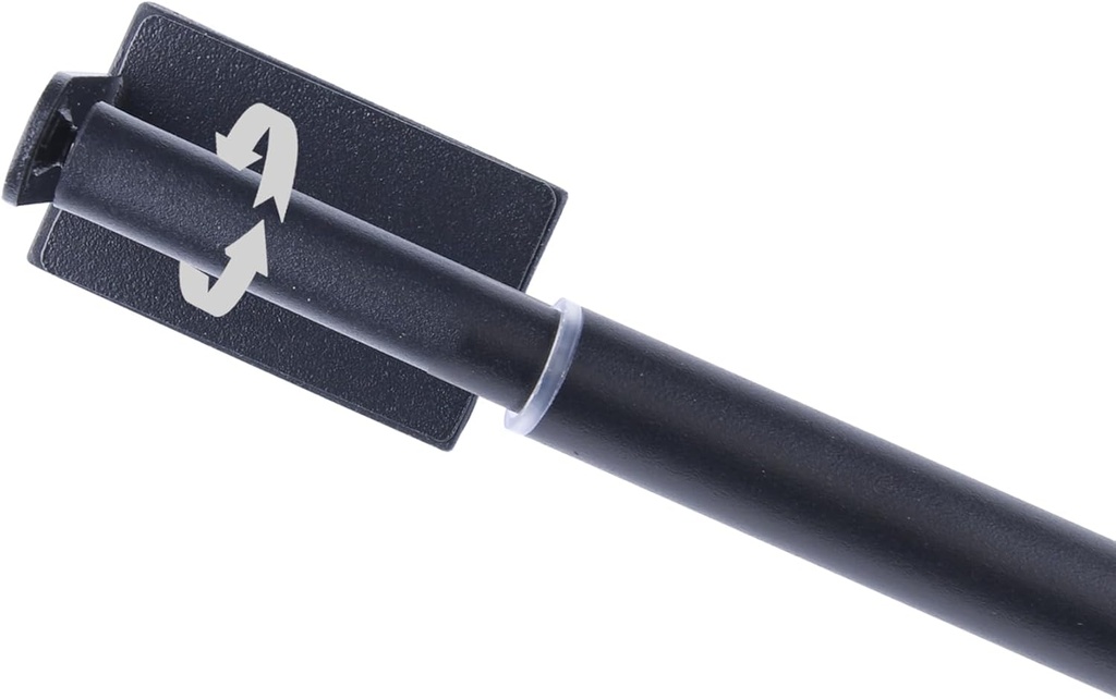 Adjustable Magnetic Curtain Rod for Metal Doors - 18-31.5 Inches, Towel Bar Holder for Kitchen Refrigerator, Classroom Whiteboard Anchor Chart Rod - Black (1 Pack)