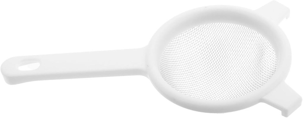 Fine Mesh Stainless Steel Sieve with Handle for Filtering Maple Syrup, Tea, and Nut Milk - Small Baking Strainer