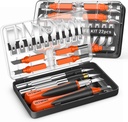 22-Piece Exacto Knife Set for Modeling, Carving, and Crafting - Precision Hobby Knife with Blades for Stencil, Scrapbooking, and Art