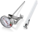 KT THERMO Instant Read 2-Inch Dial Thermometer - Ideal for Coffee, Chocolate Milk, and Foam Drinks