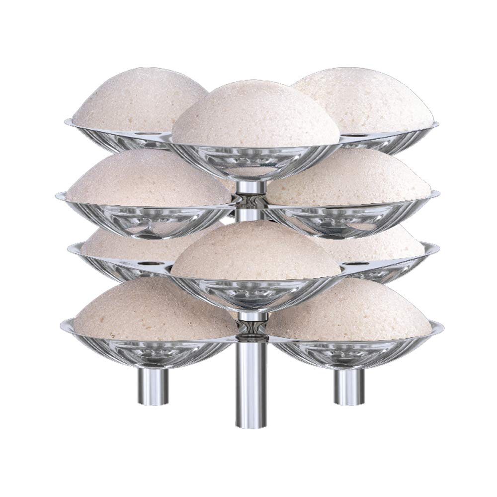 Hawkins Stainless Steel Idli Stand for 5+ Litre Pressure Cooker - Makes 12 Idlis, Silver