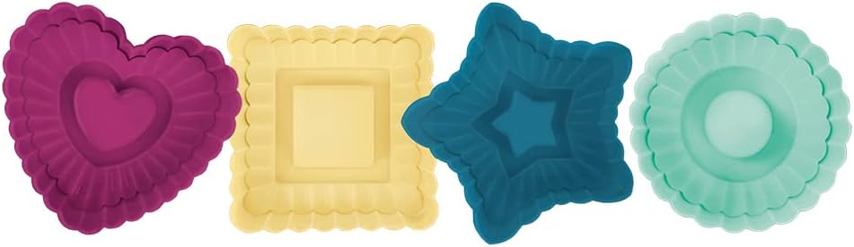 Talisman Designs 4-Piece Plunger Style Thumbprint and Linzer Cookie Cutters