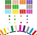 360-Piece Colorful Waterproof Cable Labels for Electronics - Self-Adhesive, Tear Resistant Wire Tags for Cable Management, Laser Printer & Handwriting