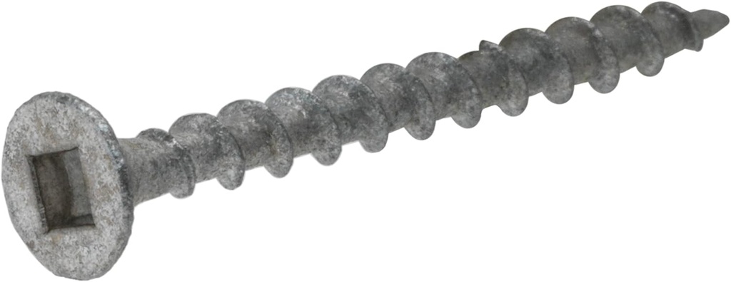 Galvanized Square Drive Deck Screw 8x3 - Pack of 100 by Hillman 71033