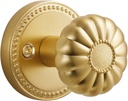 Gold Passage Door Knob Brushed Satin Brass Interior Closet Hardware Zinc Alloy 1 Pack