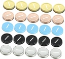 25 Pack RORPOIR Tinplate Mason Jar Lids with Coin Slot - Wide Mouth Caps for DIY Piggy Bank - Reusable Sealing Covers for 7.0cm Jars