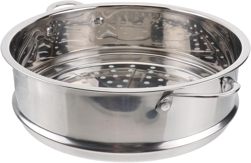 DOITOOL Stackable Stainless Steel Steamer Basket Insert for Cooking, 8.66 Inches Metal Steamer Insert for Tamale, Vegetables, Dumplings