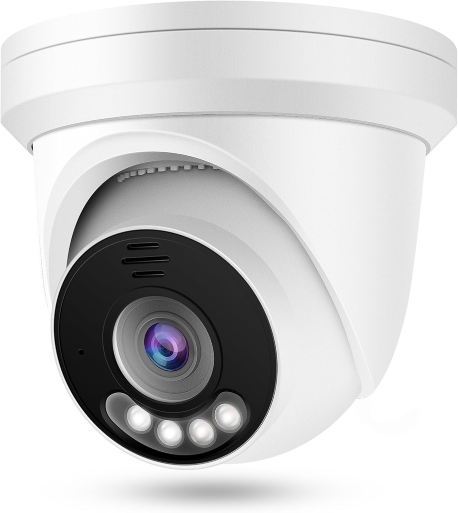 8MP 4K PoE IP Camera with 5X Optical Zoom, Full Color Night Vision, 119° FoV, Motorized Lens - Outdoor Security Camera for Hik Vision Uniview NVR, NDAA Compliant