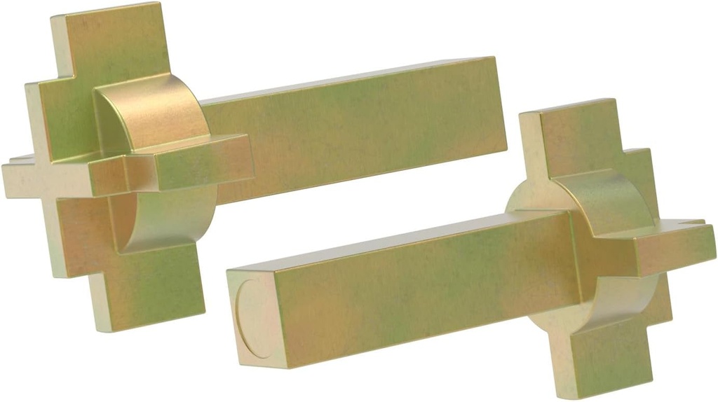 Andersen Hinged Door Lock Actuator 2579542 Replacement Set - Compatible with Andersen Patio Door Lock Parts - For 400 Series Frenchwood Hinged Patio Doors - Cross-Shaped Design - 2 Piece Set