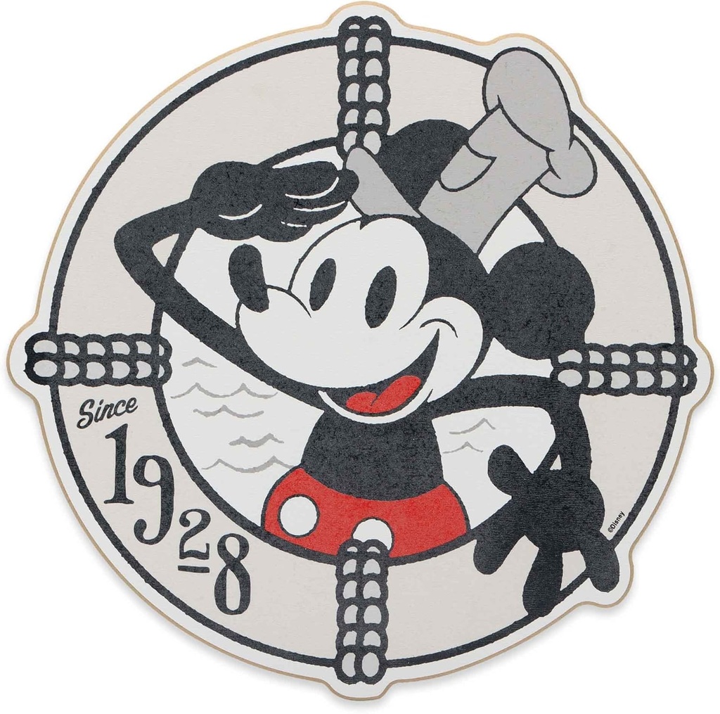 Vintage Disney Mickey Mouse Steamboat Willie Buoy Wood Wall Art - Nautical Wall Decor