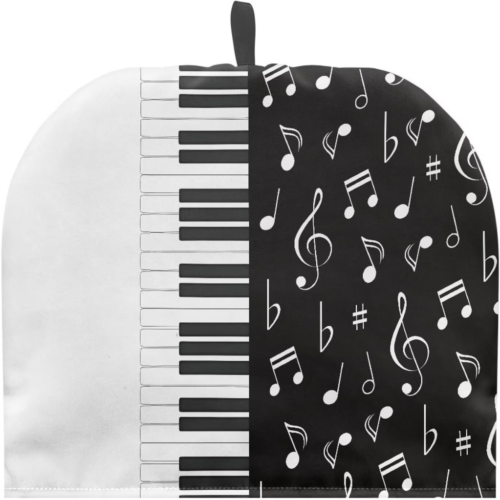 Large Music Notes Tea Cosy Insulated Kettle Cover for Home Kitchen Decor - Portable Teapot Warmer - Keep Tea Warm - Double Sided Design