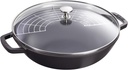 STAUB 4.5-Quart Cast Iron Perfect Pan in Black Matte Finish