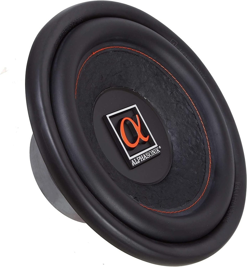 Alphasonik HSW210 Hyper 200 Series 10" Car Subwoofer - 900W Max Power, Single 4 Ohm, Steel Basket, High Grade Magnet, Paper Cone Speaker