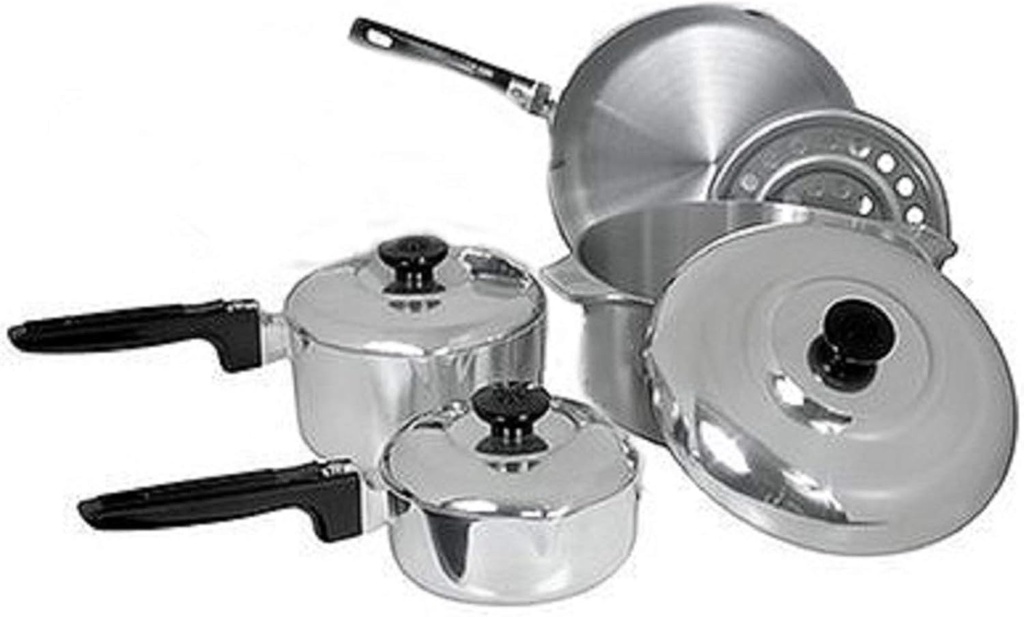 8-Piece Aluminum Cajun Classic Pot and Pan Set - GL10040 for Cooking Cajun Cuisine at Home