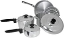 8-Piece Aluminum Cajun Classic Pot and Pan Set - GL10040 for Cooking Cajun Cuisine at Home