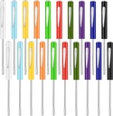 20-Piece Mini Pocket Screwdriver Set with Magnetic Slotted Screw Driver Clips for Electricians & Technicians