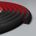 Self-Adhesive 3/4 Inch Flexible Quarter Round Molding with 3m Tape for Bathtub and Rubber Floor Trim