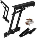 Coffee Table Spring Hinge Pair with Pneumatic Lift Mechanism for Easy Table Adjustment