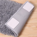 Non-Slip Rug Pad Gripper for Hardwood Floors - Invisible Grippers for Carpet - Anti Skid Area Rug Pad - Washable & Reusable Rug Tape - 10x10cm