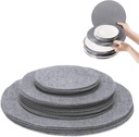 Grey Felt Plate Storage Dividers - Set of 48 Round Separators for Packing & Stacking Cookware, 3 Sizes Dish Protectors