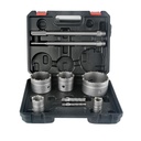 9PCS Concrete Hole Saw Kit with SDS Plus and SDS MAX Shank for Concrete Brick Wall Stone - Core Bit Set 30 40 65 80 100 mm