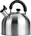 TIMOBISS 2.5L Stainless Steel Tea Kettle for Stovetop with Loud Whistle, Heat-resistant Handle and Easy Clean - OneColor