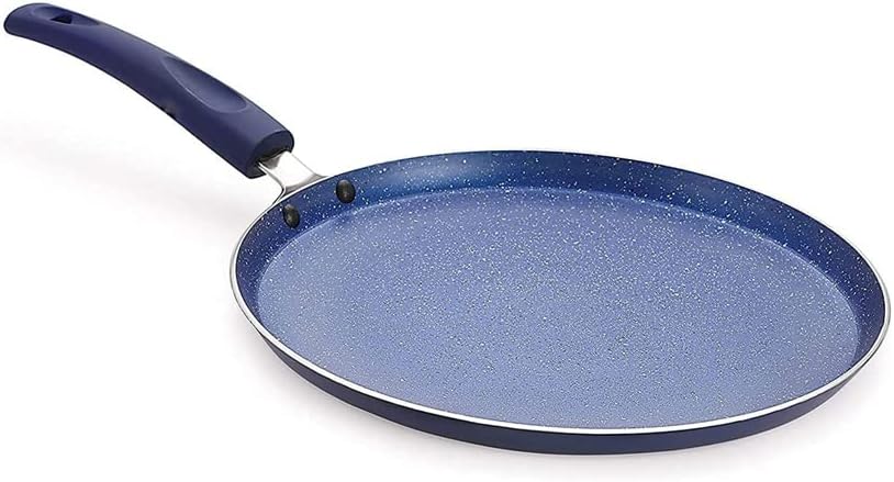Blue Small Non Stick Induction Pan Set for Dosa, Omelets, and Frying - 1 Piece