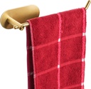Self Adhesive Hand Towel Holder in Brushed Gold - SUS 304 Stainless Steel Towel Ring for Bathroom and Kitchen - No Drilling Hand Towel Bar with Strong Adhesive - TocTen